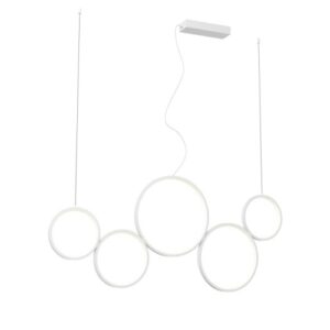 Пендел LED Smarter Athena 50W с димер, бял - Снимка 1