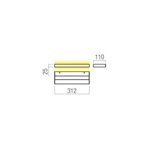 Аплик LED Redo Seed AP 15W 3000K мат черен - Image 2