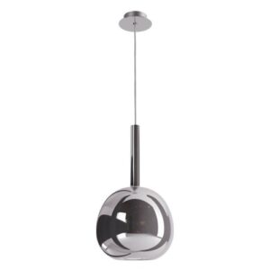 Пендел Smarter Tresor D200 E27 42W хром/сив димиращ - Снимка 1