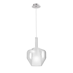 Пендел Smarter TRESOR D200 E27 42W хром и стъкло