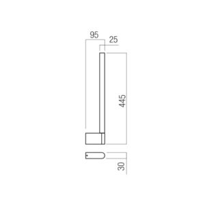Аплик LED Redo CITYLINE 8.5W 3000K с димер - Снимка 2