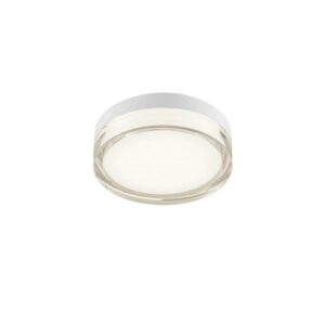 LED луна за външен монтаж за баня REDO 01-3729 FRISBI PL LED 8W 3000K D150 IP44 WH - Снимка 1