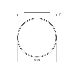 Плафон LED Redo Dama PL 60W 5631lm DALI - Image 2