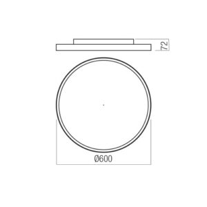Плафон LED Redo DAMA PL 50W - Image 2
