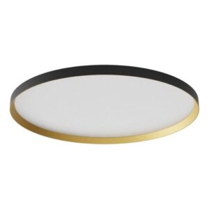 Плафон LED Redo DAMA PL 60W димер, Ø800 мм, черен/златист