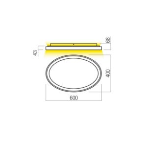 Плафон LED Redo NOBU PL 60W 4000K - Image 2