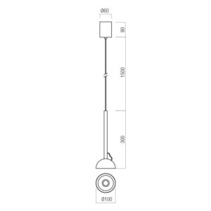 Пендел Redo RAVEN SU LED 9W 3000K димиращ, мат бял - Image 2