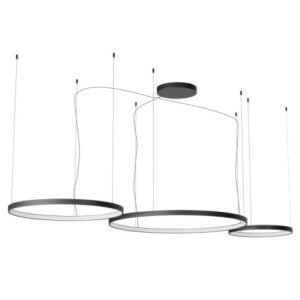 Пендел LED Redo 176W неутрална светлина, черен/бял