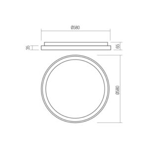 Плафон LED Redo ICONIC PL 50W 4000K - Image 2