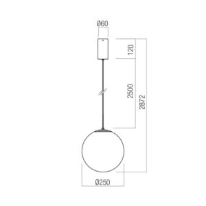 Пендел Redo IRIDES SU LED 10W 3000K кафяв/черен - Image 2