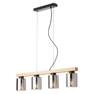 Пендел Smarter ROTIS 4x15W E14 димируем, дърво/стъкло