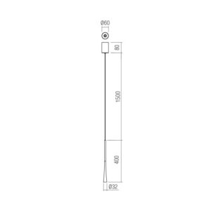 Пендел LED Redo ITO SU 6.2W 2700K димируем бял - Image 2