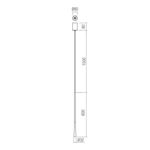 Пендел LED Redo ITO SU 6.2W 2700K златист/черен - Image 2