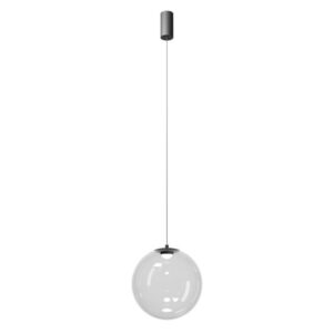 Пендел LED Redo IRIDES SU 12W 2700K черен/прозрачен
