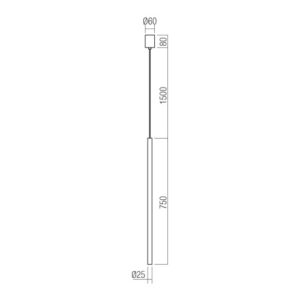 Пендел Redo Kanji SU LED 6.2W 2700K черен - Image 2