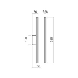 LED аплик REDO 01-4183 NIKOS AP LED H580 2X5W 2700K SWH TRIAC - Image 2