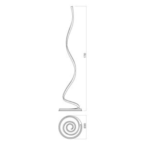 Лампион LED 30W Redo Scroll FL CCT 3000K-6000K матов бронз - Снимка 2