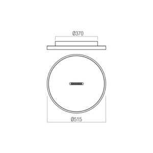 Плафон LED Redo Button PL 47W димируем 2700K/3000K черен - Image 2