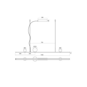 Пендел LED Redo Dune SU 48W 2700K димируем - Image 2
