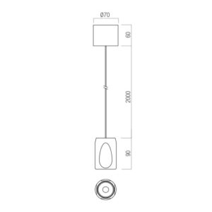 Пендел LED 10.5W 2700K TRIAC Redo CRISP SU кафяв - Снимка 2