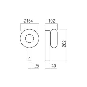LED аплик с ключ REDO 01-4561 ETHOS AP LED 9W 2700K/3000K SBK TRIAC - Снимка 2