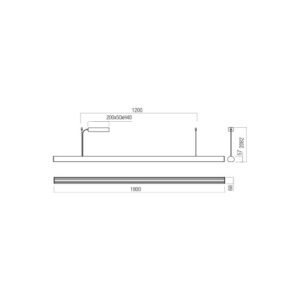 Пендел Redo CITYLINE SU LED 49W 2700K/3000K димируем - Image 2