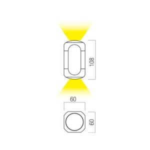 Аплик LED Redo CRISP AP 7.5W 3000K димируем кафяв - Image 2