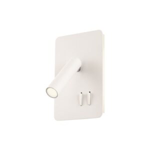 Аплик LED 6W с ключ и USB Redo Quda 2700K бял - Снимка 1