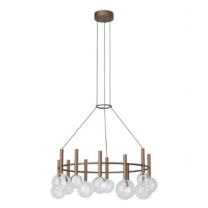 Пендел LED Redo Bolla SU 53W 2700K/3000K димируем кафяв - Снимка 1