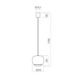 Пендел Redo Dubbo SU 12W LED димируем 2700K-4000K - Image 2