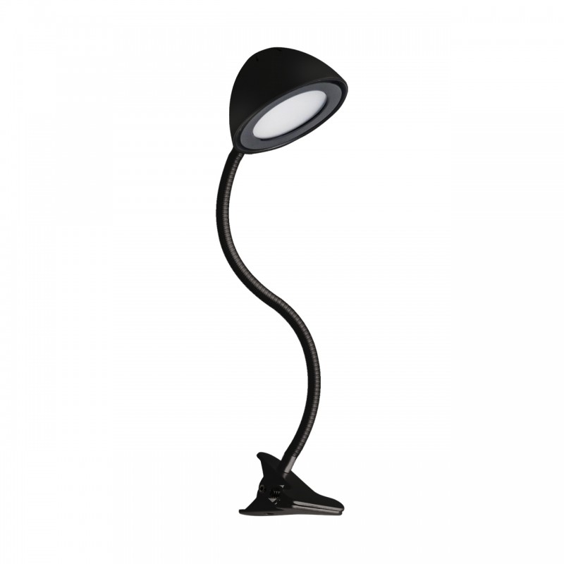 02877-800x800-1 Настолна лампа с щипка RONI LED, 250 lm, IP20, черна - Снимка 1