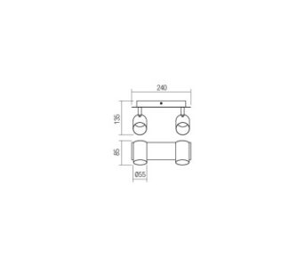 Аплик Smarter CRIUS 2x35W GU10, IP20, 230V - Image 2