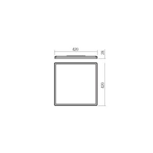 Плафон LED Smarter 05-940 Memo 24W 2200lm топла светлина - Image 2