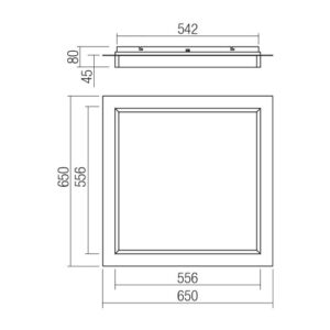 Плафон LED 50W Smarter PERIMETRO неутрална светлина - Image 2