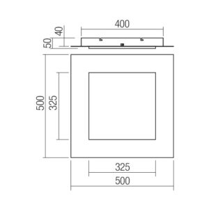 LED панел за външен монтаж SMARTER 05-995 TATAMI PL LED 40W CCT 3000/4000K/6500K SWH - Снимка 2