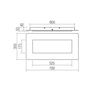 LED панел за външен монтаж SMARTER 05-998 TATAMI PL LED 40W CCT 3000/4000K/6500K SWH - Снимка 2