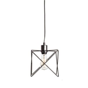 Пендел ACA LIGHTING ANDY E27 1x60W черен метал - Снимка 2