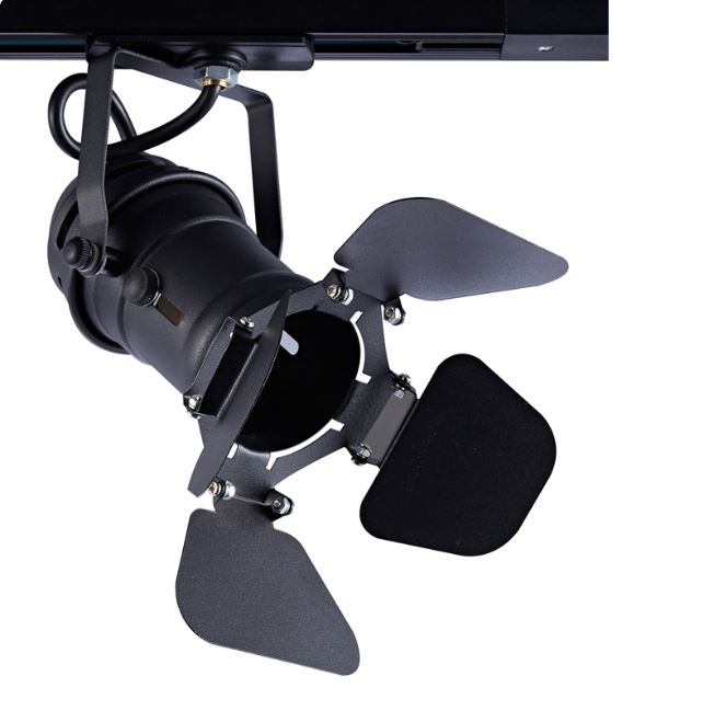 244tlb2w Прожектор за монофазна шина ACA LIGHTING 244TLB2W BLACK - Image 1