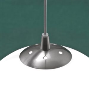 Пендел Redo OLA, 2xE27, 2x42W, опал/матов никел - Снимка 2