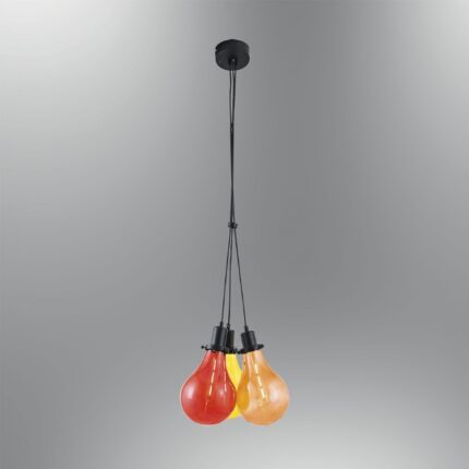 Полилей E27 с 3x9W LED крушки, микс