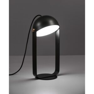 Лампа настолна LED 5,8W черна топла светлина Hemi