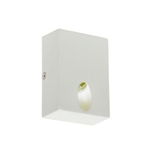 Аплик LED 3W Poros, топла светлина 3000K, IP54, бял