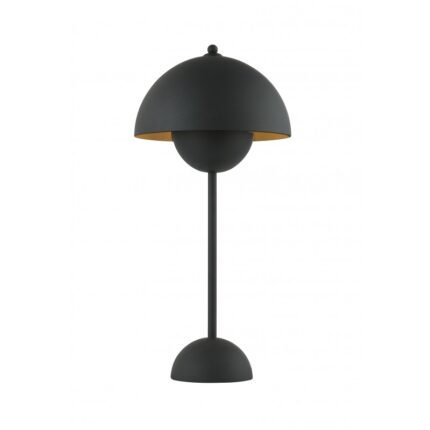 Настолна лампа с фасунга E27 Tulip, 40W, черна стомана - Снимка 1