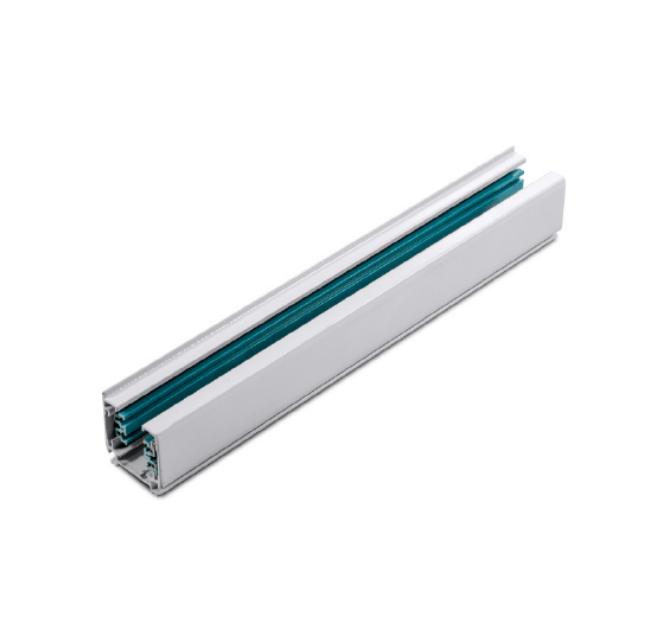 4w1mw Трифазна тоководеща шина за открит монтаж ACA LIGHTING 4W1MW Three-phase track 1m. White - Снимка 1
