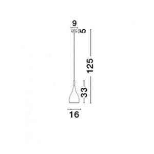 Пендел E27 1x40W розово злато Nova Luce - Image 2