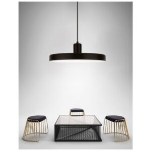 CHIOTO PENDANT LUMINAIRE E27 1X60W IP20 MATT BLACK - Image 3