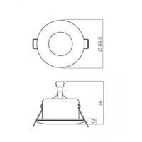 Спот за баня Smarter 70125, GU5.3, 1x50W, IP54 - Снимка 3