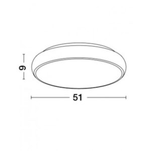 Плафон LED 50W 230V топла светлина Nova Luce - Image 2