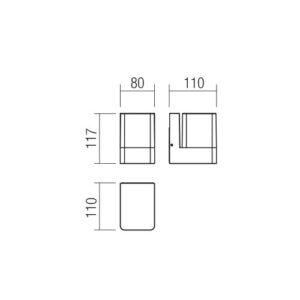 Фасаден аплик LED Smarter 90488 TOK 9.4W, топла светлина - Image 2