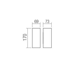 Аплик за фасада Smarter SONNY AP LED 2x5W IP54 2700-4000K - Image 2